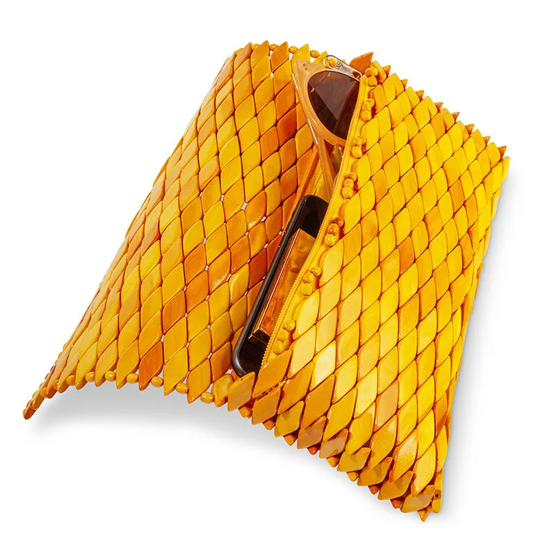 Clutch Purse, Copacabana - Yellow