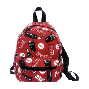 Coca Cola Mini Backpack Coke Canvas School Bags Stylish Design Book Bags Travel