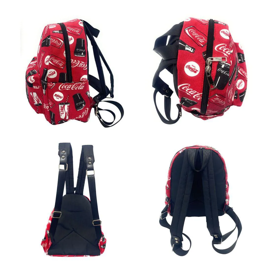 Coca Cola Mini Backpack Coke Canvas School Bags Stylish Design Book Bags Travel