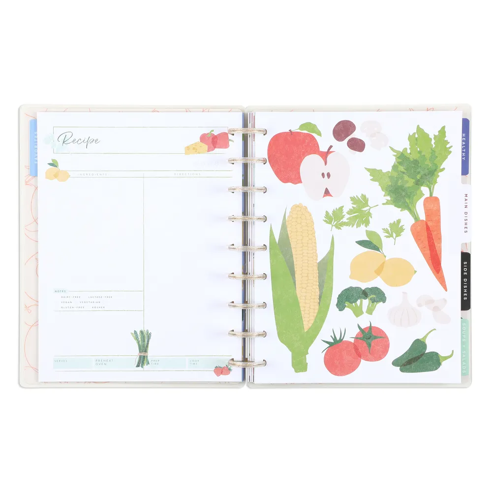 Cooking 101 - Classic Recipe Organizer - 81 Sheets