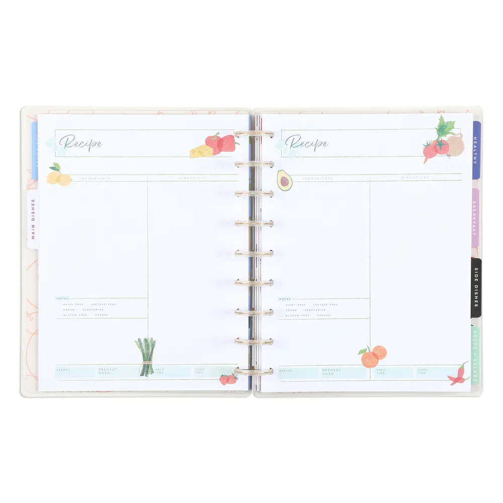 Cooking 101 - Classic Recipe Organizer - 81 Sheets