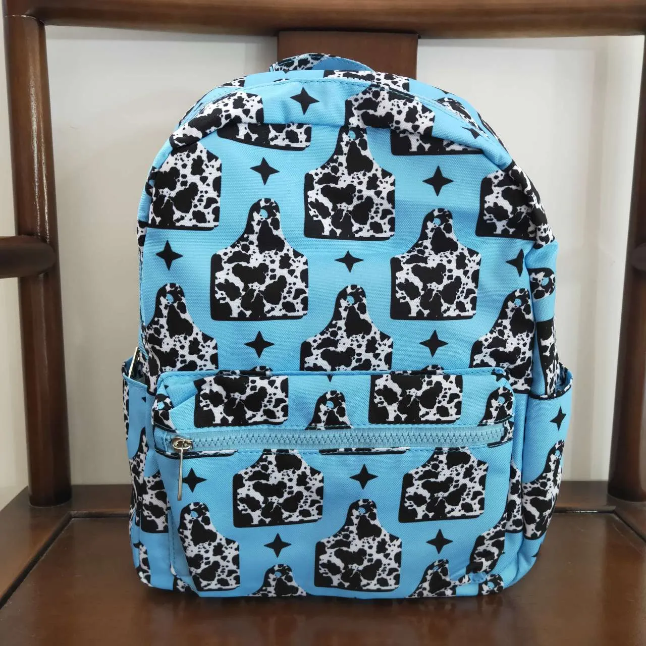 cow pattern blue shoulder bag BA0056