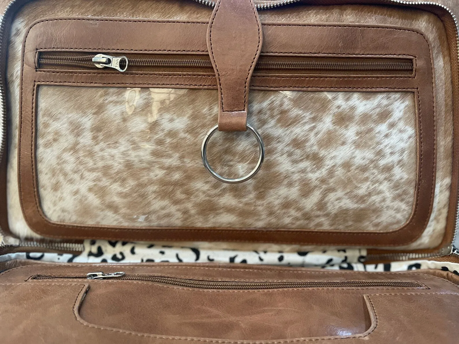 Cowhide Mommy Nappy Backpack
