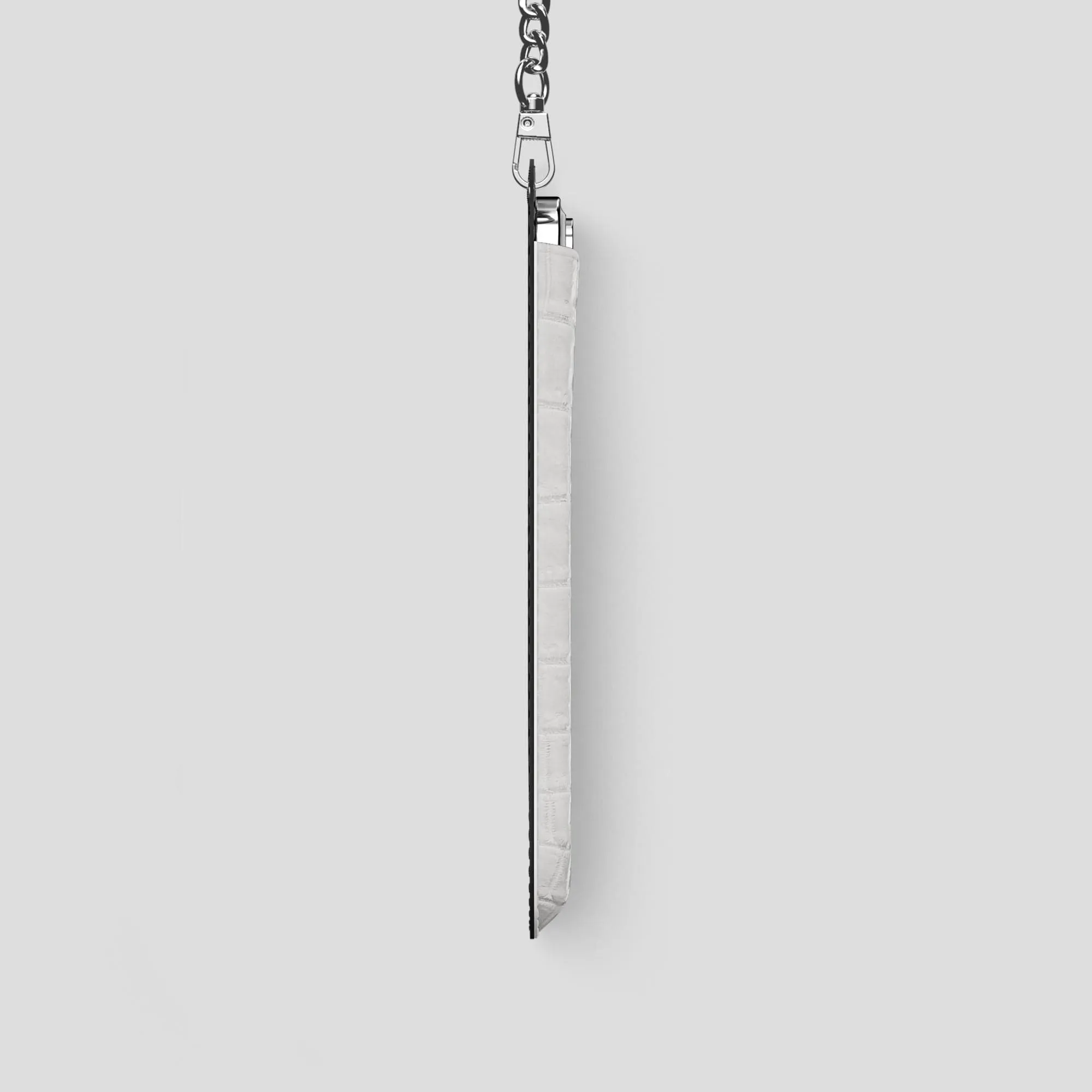 Crossbody Bag For iPhone 14 Pro In Himalayan Crocodile