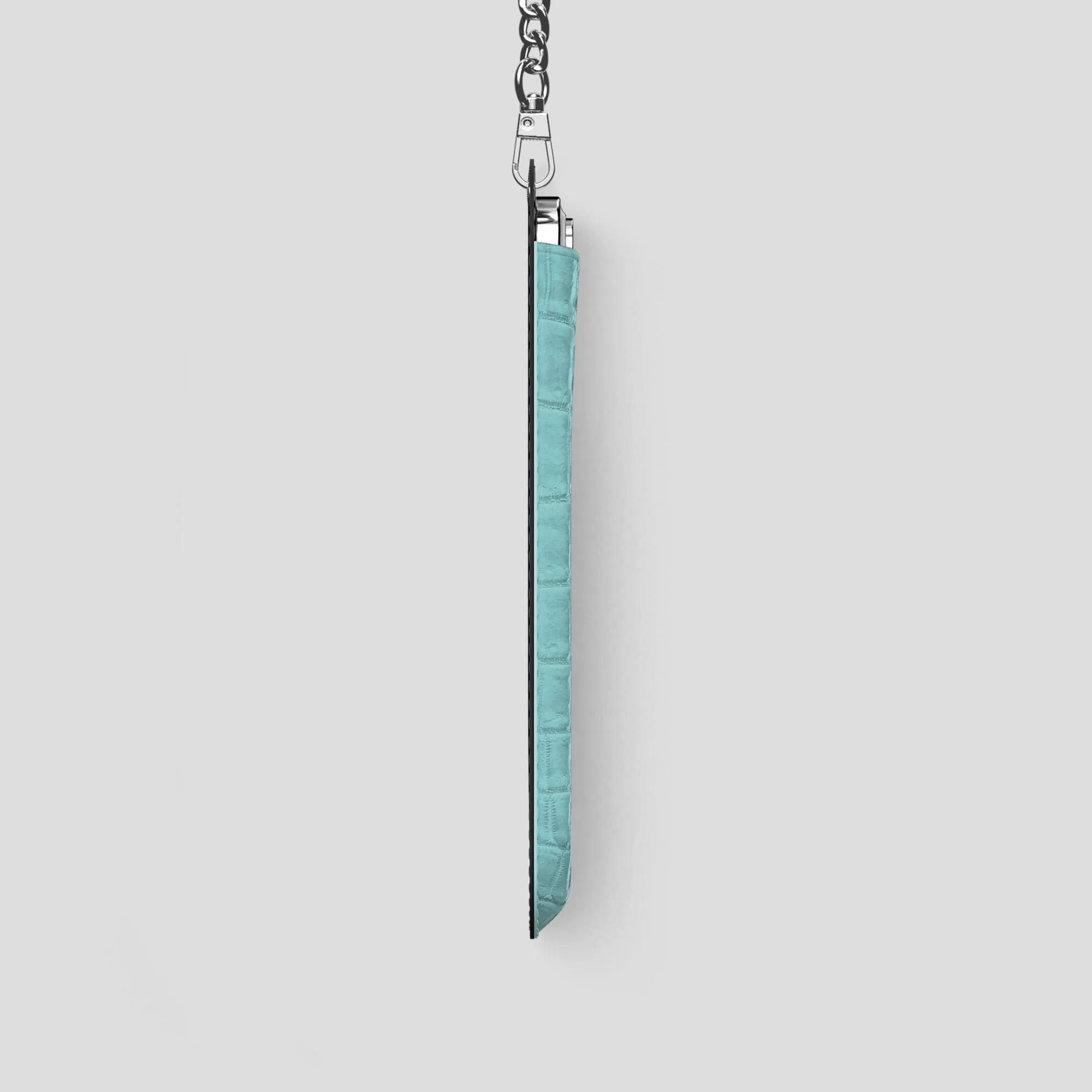 Crossbody Bag For iPhone 15 Pro In Himalayan Crocodile