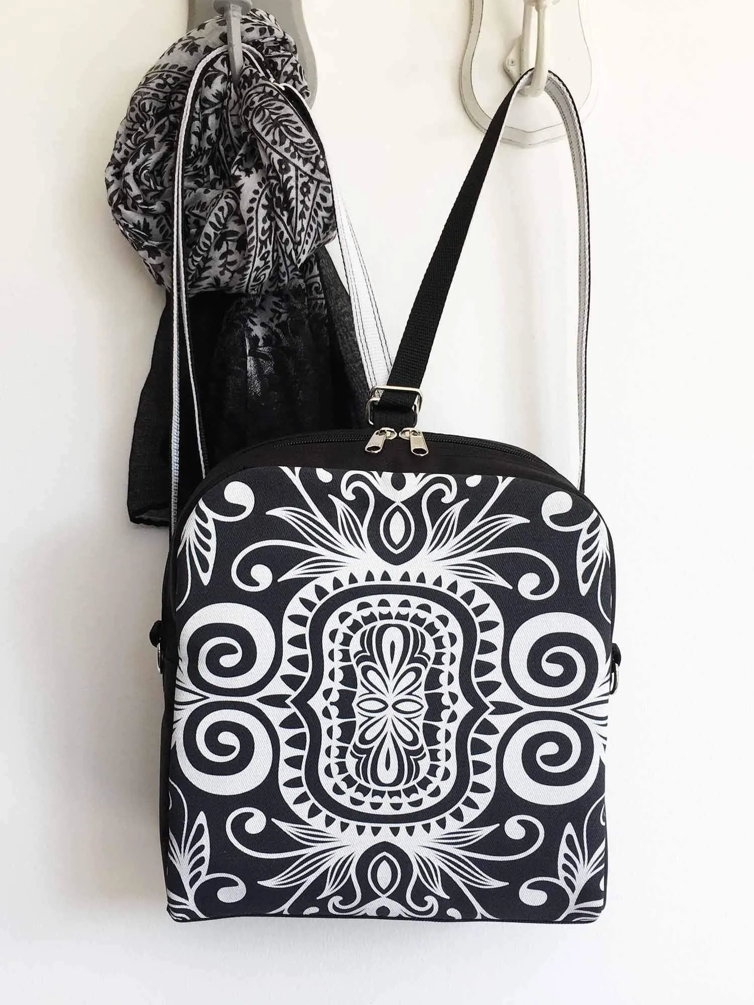 Customizable vegan bohemian backpack, Women cross body bag | Aris Bags