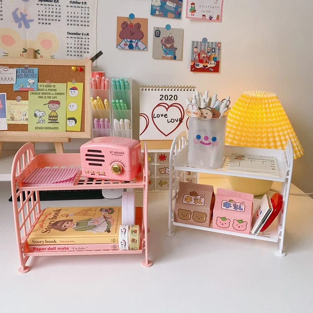 Cute Korean Mini Snack Storage Rack