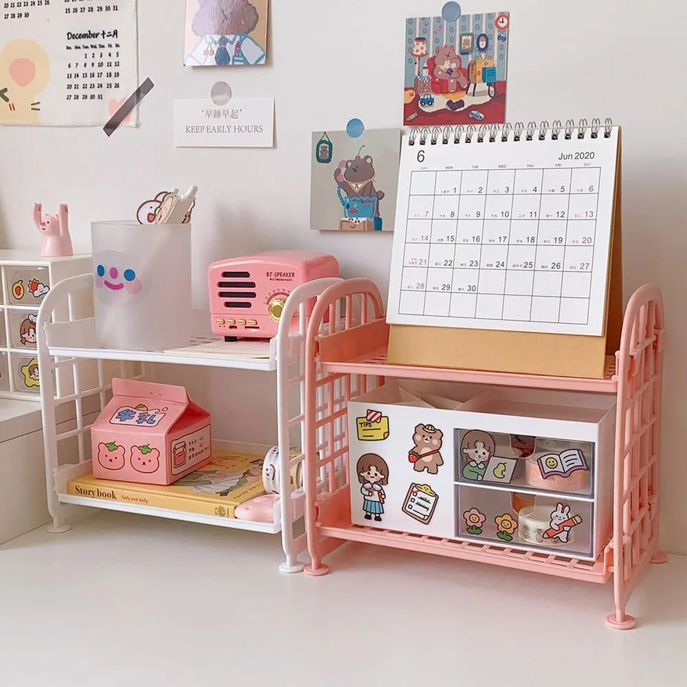 Cute Korean Mini Snack Storage Rack