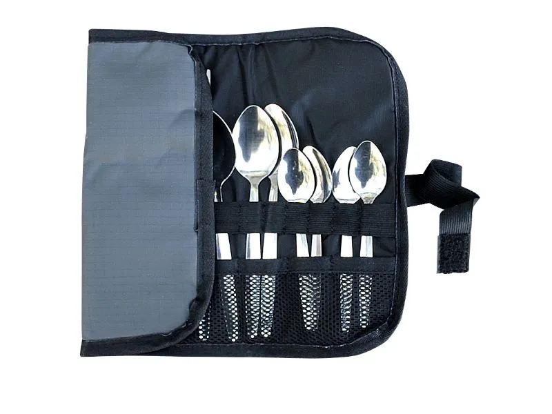 Cutlery Roll-Up Compact 4-Set Ripstop Kitted