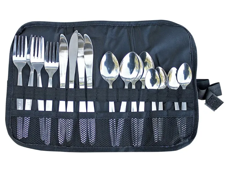 Cutlery Roll-Up Compact 4-Set Ripstop Kitted