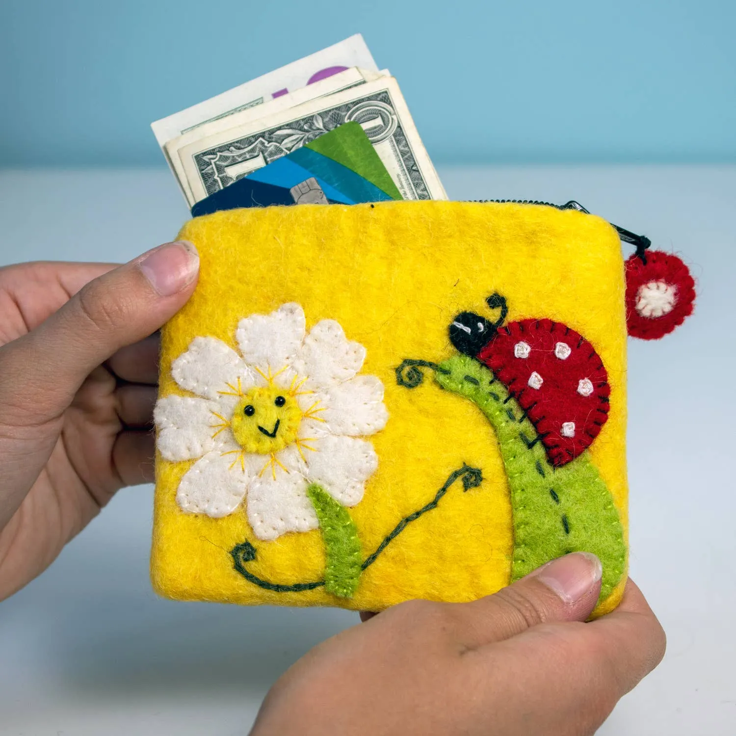 Daisy Ladybug Coin Purse