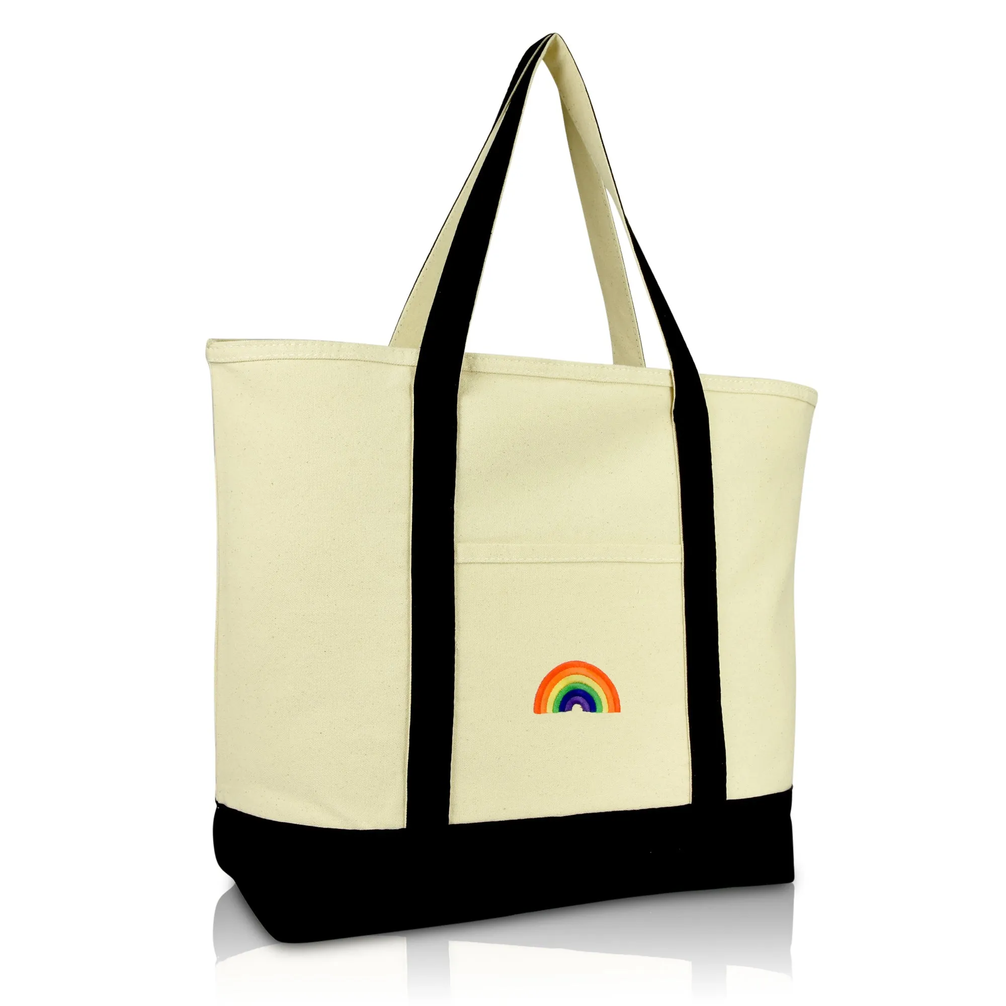 Dalix Rainbow Tote Bag