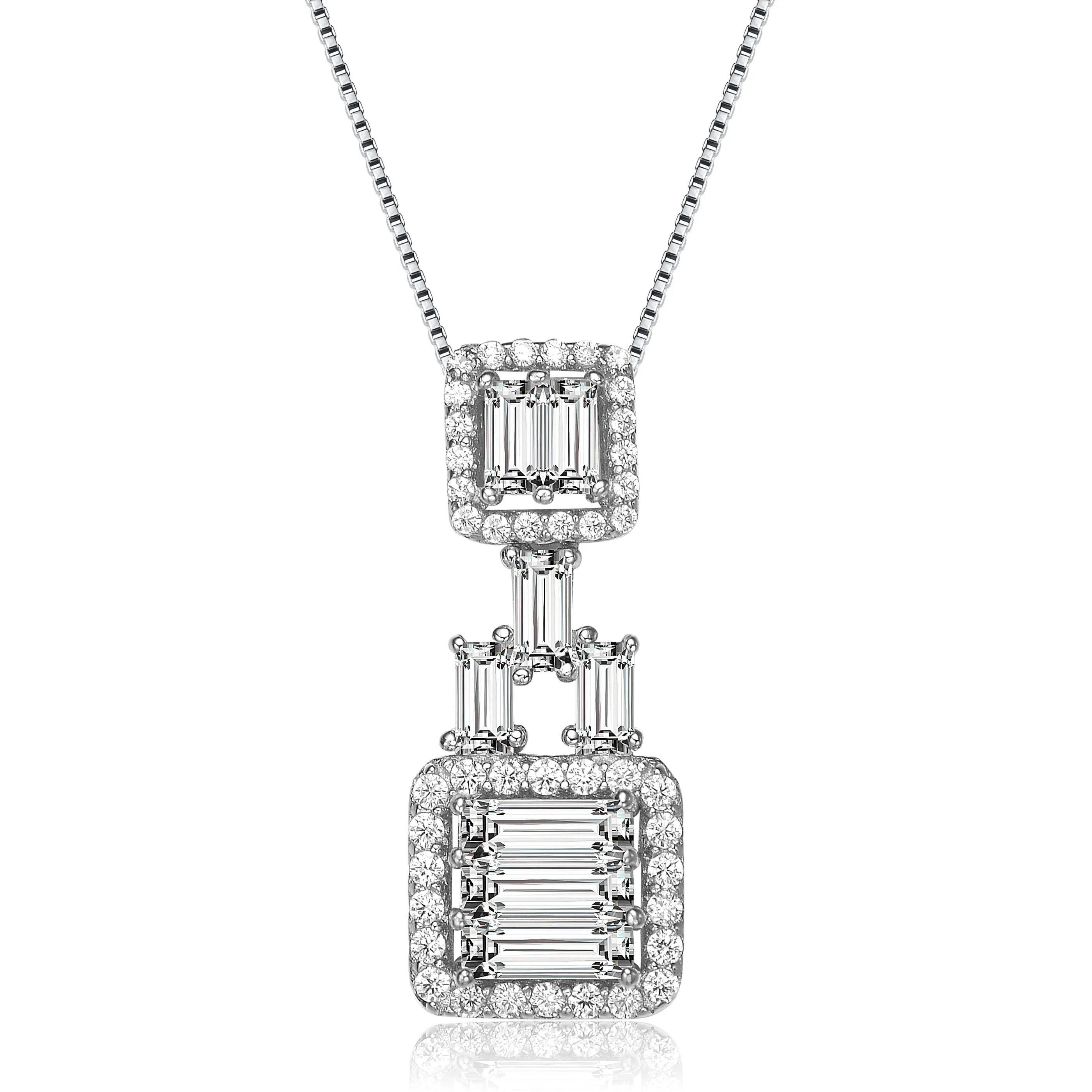 Déco Cube Pendant Necklace