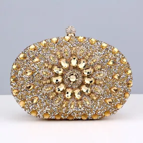 Diamond Women Luxury Clutch Evening Bag Wedding Crystal Ladies Cell Phone Pocket Purse