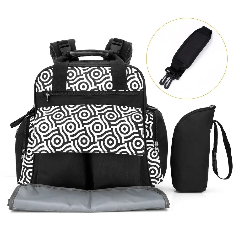 Diaper Bag Multi-function Backpack Separate Pockets