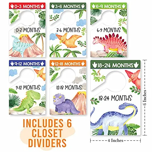 Dinosaur Baby Closet Dividers