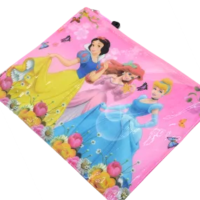 DISNEY PRINCESS/FROZEN PVC A4 ZIPPER FILE BAG