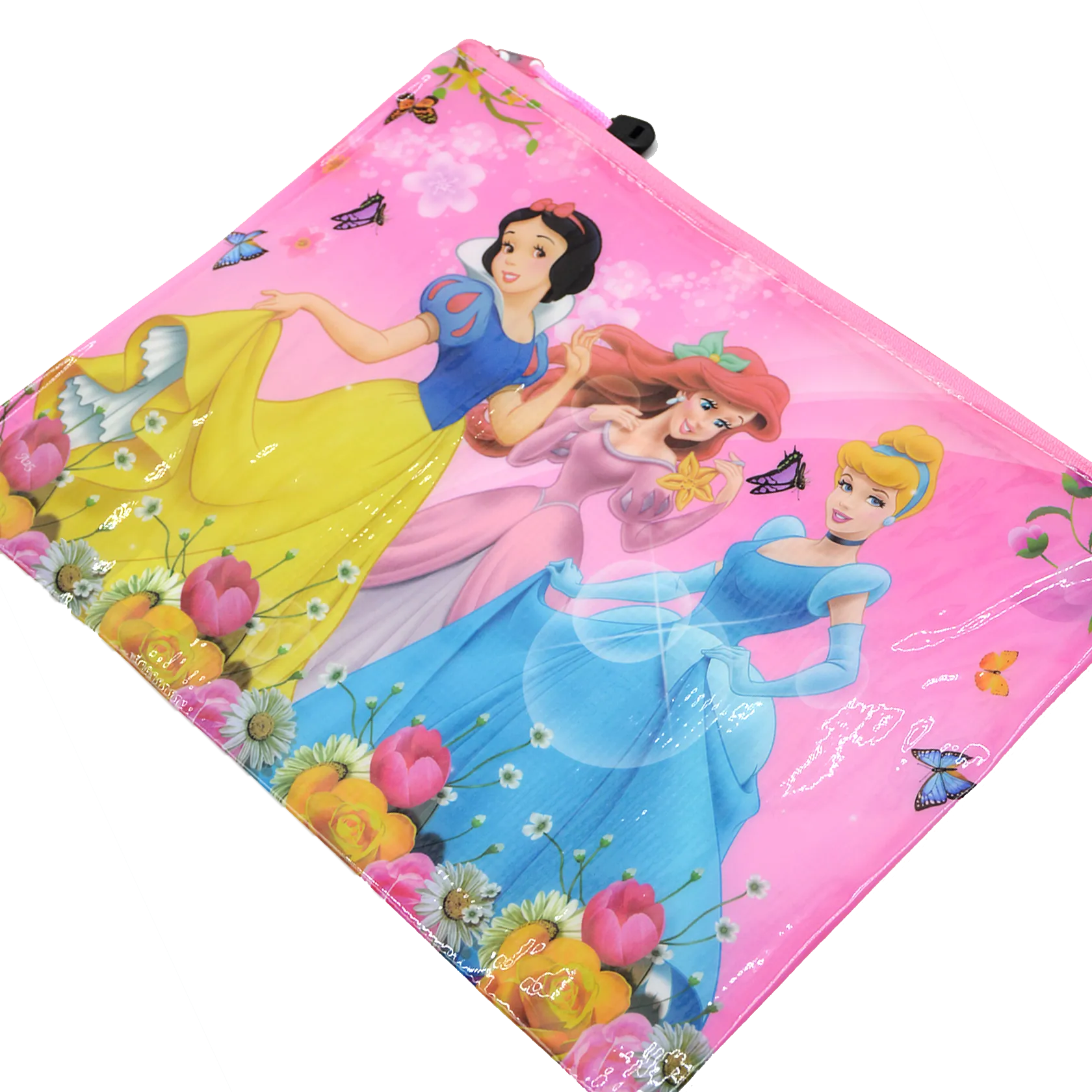 DISNEY PRINCESS/FROZEN PVC A4 ZIPPER FILE BAG