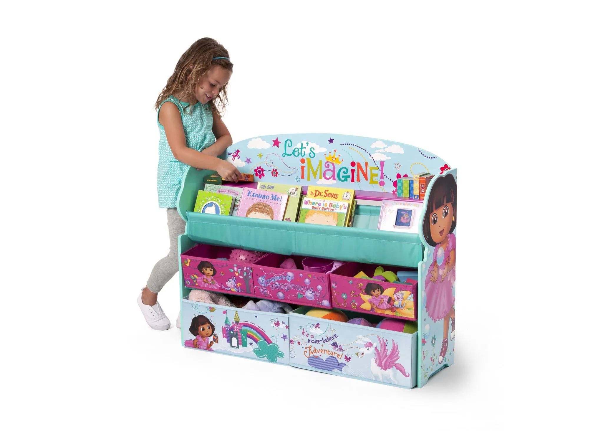 Dora Deluxe Book & Toy Organizer