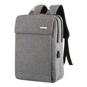 Dual Compartment Anti Theft Soft Back Computer Backpack with Top Handle