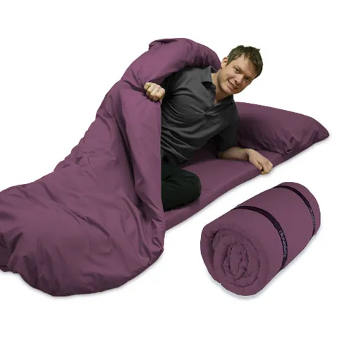 Duvalay Compact Sleeping Bag - Plum 4.5g Tog