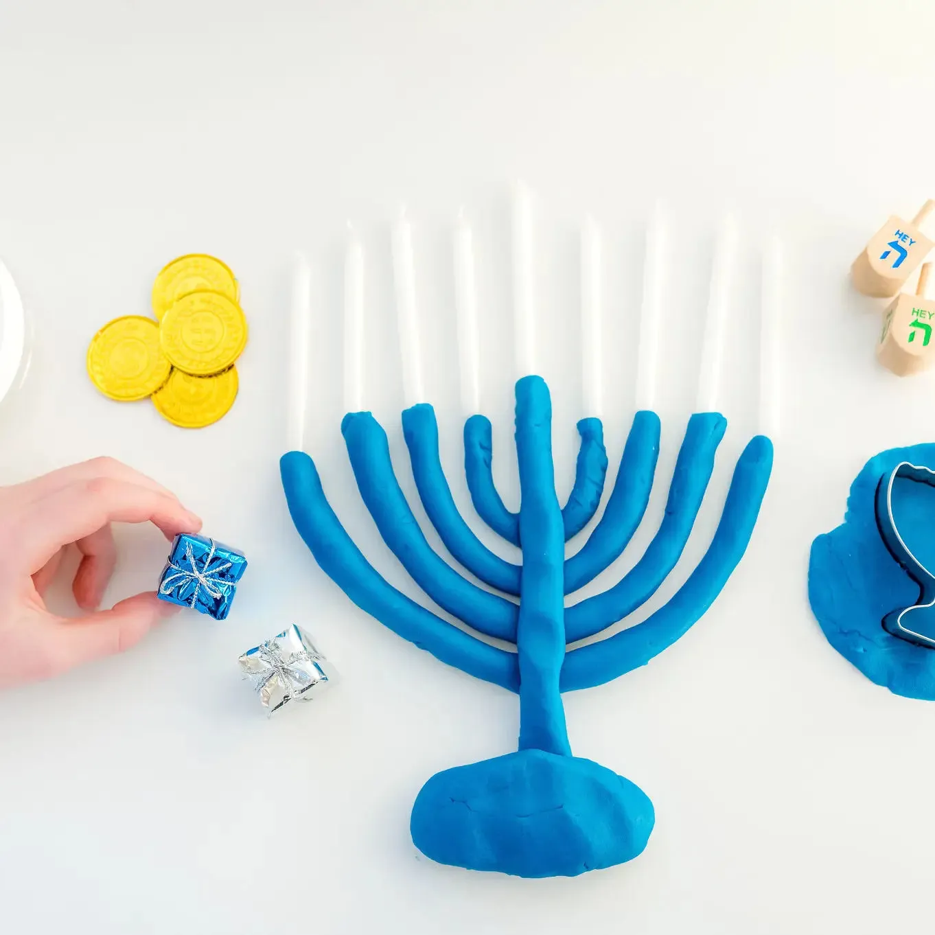 Earth Grown KidDough: Bagged Sensory Kit Hanukkah