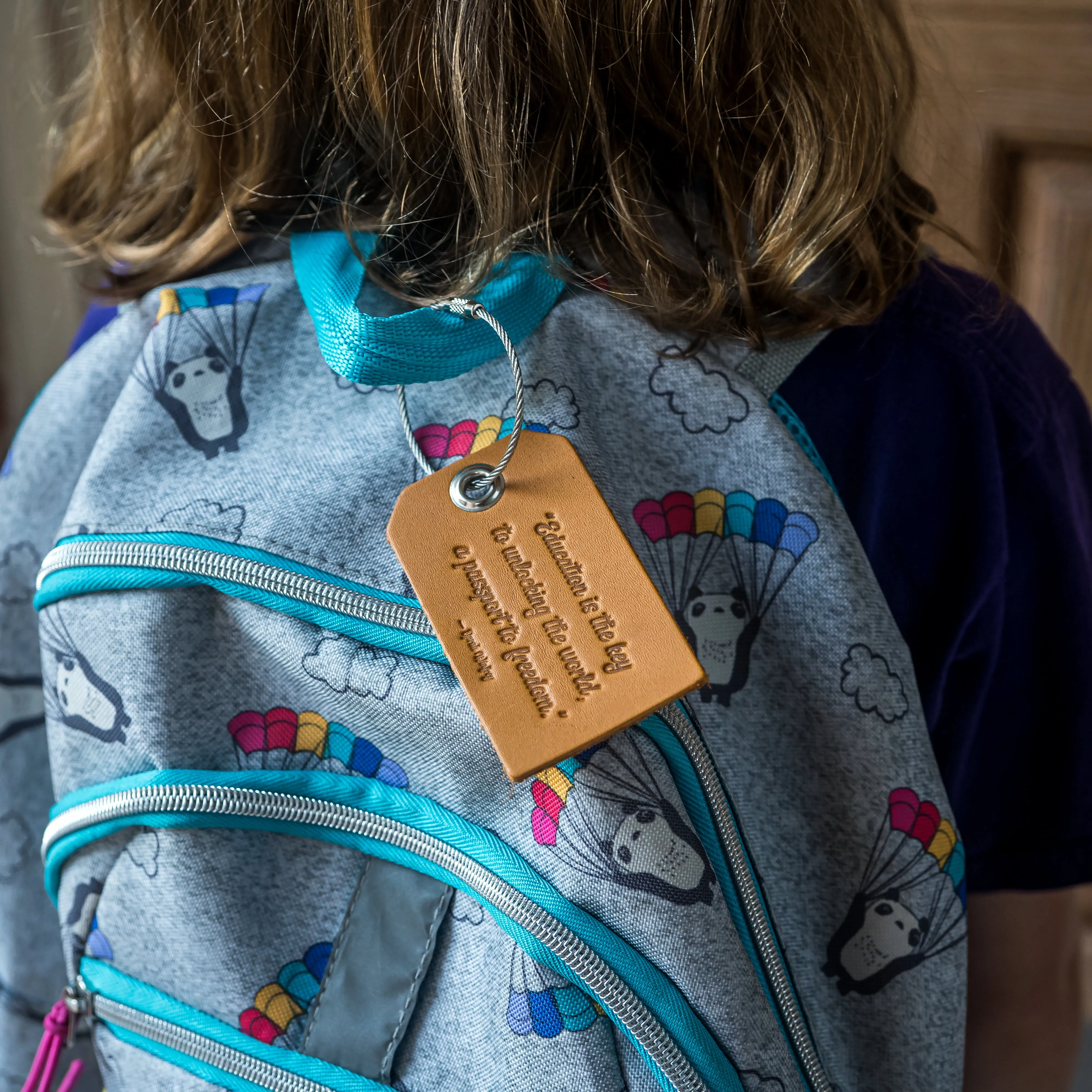 Education is the key Backpack Luggage Tag | Back to School