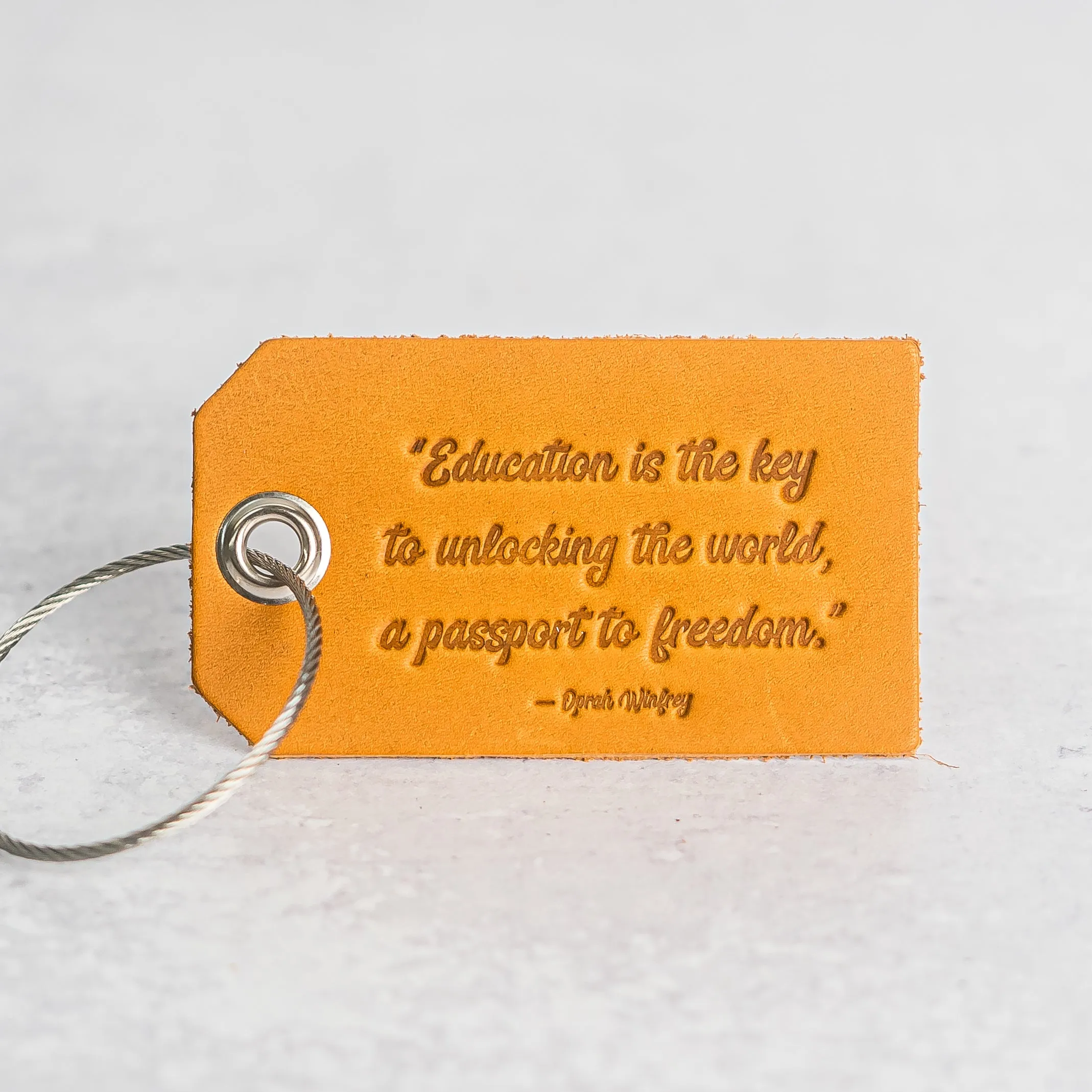 Education is the key Backpack Luggage Tag | Back to School