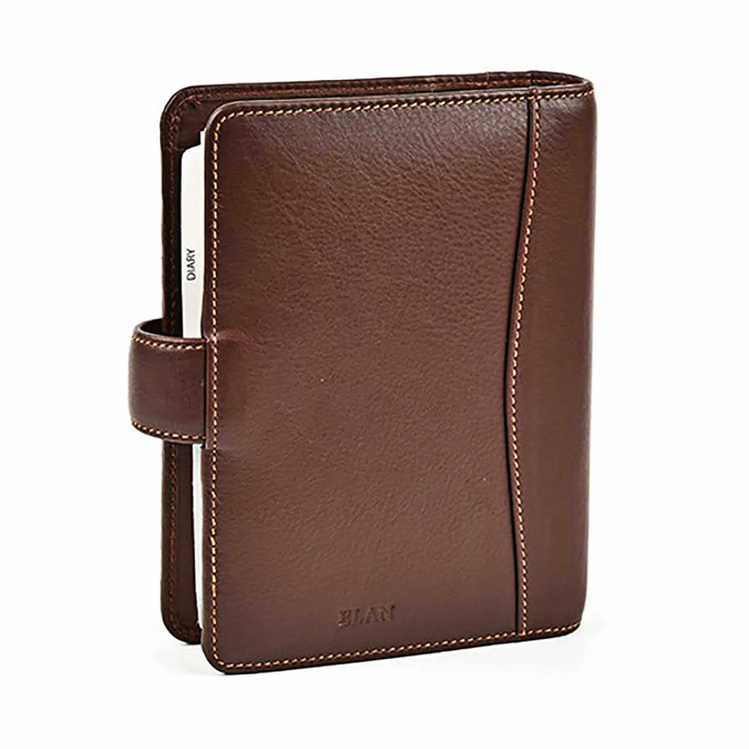 Elan Classic Leather Planner Organizer, Brown