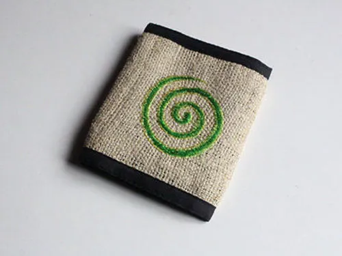 Embroidered Hemp Wallets