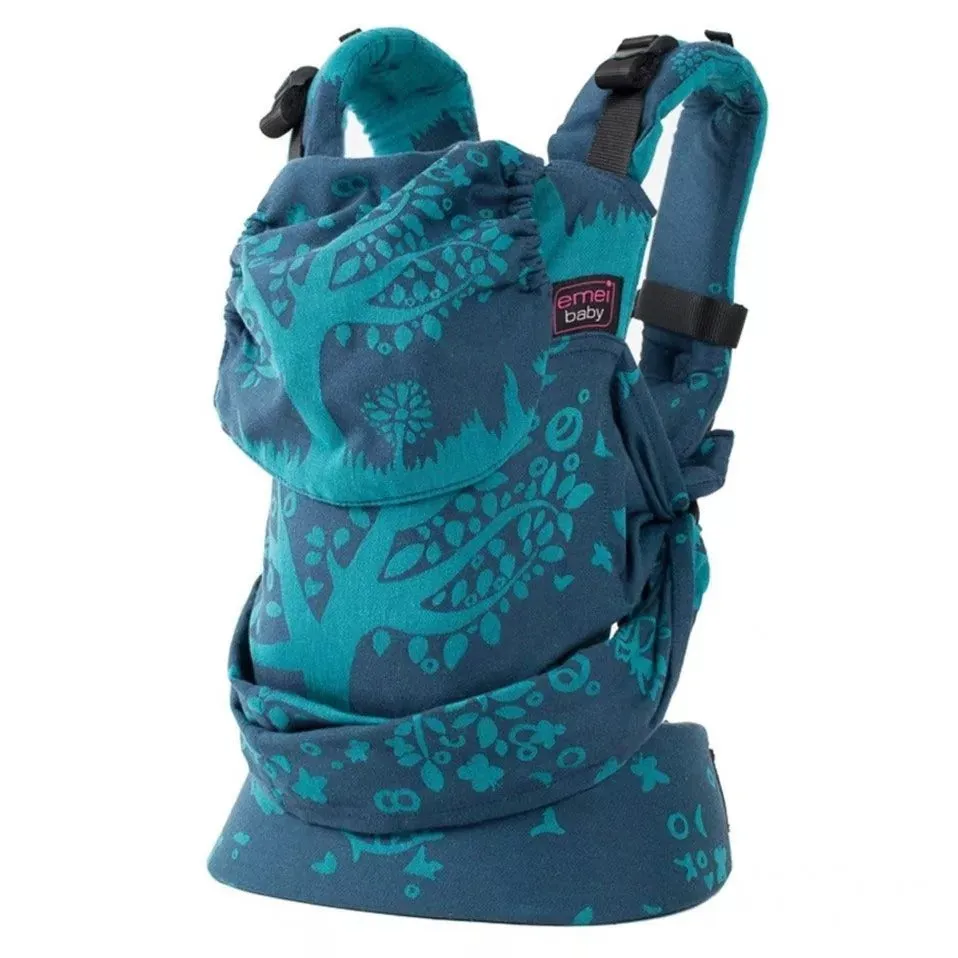 Emeibaby Hybrid Wrap Conversion Baby Carrier - Full Treemei Dark Blue Turquoise