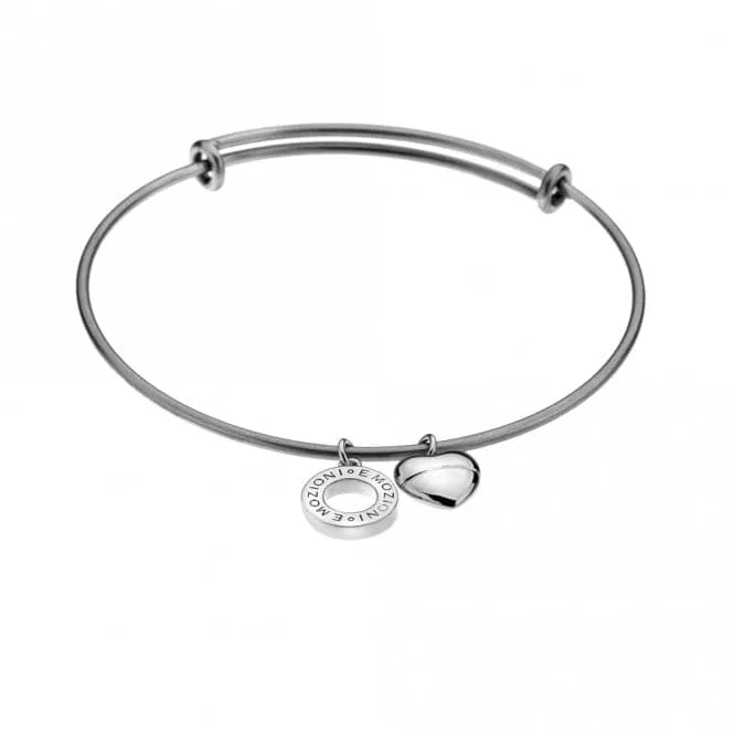 Emozioni Silver Plated Bangle EB007