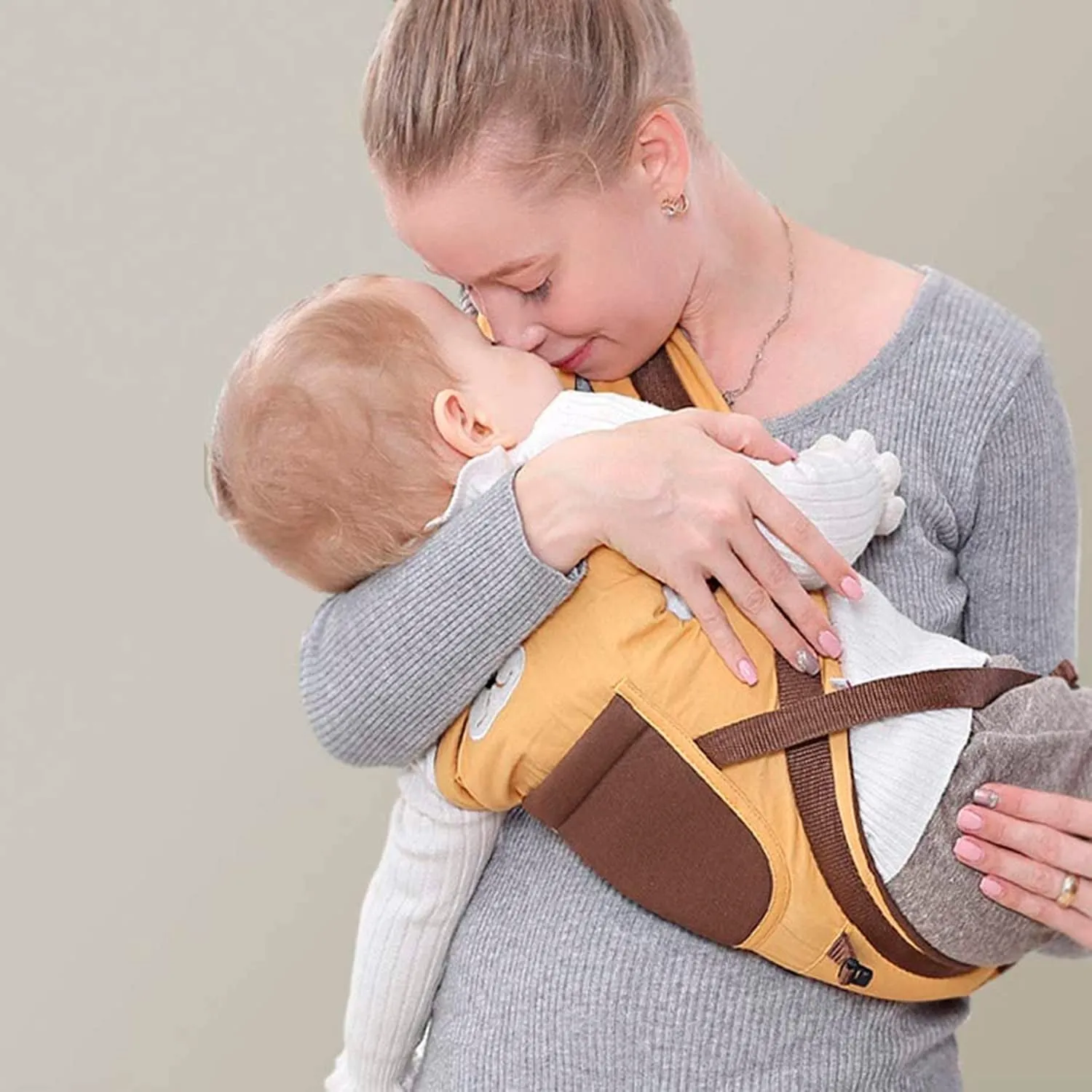 Ergonomic Baby Carrier with Hip Seat, 10-in-1 Wrap Sling