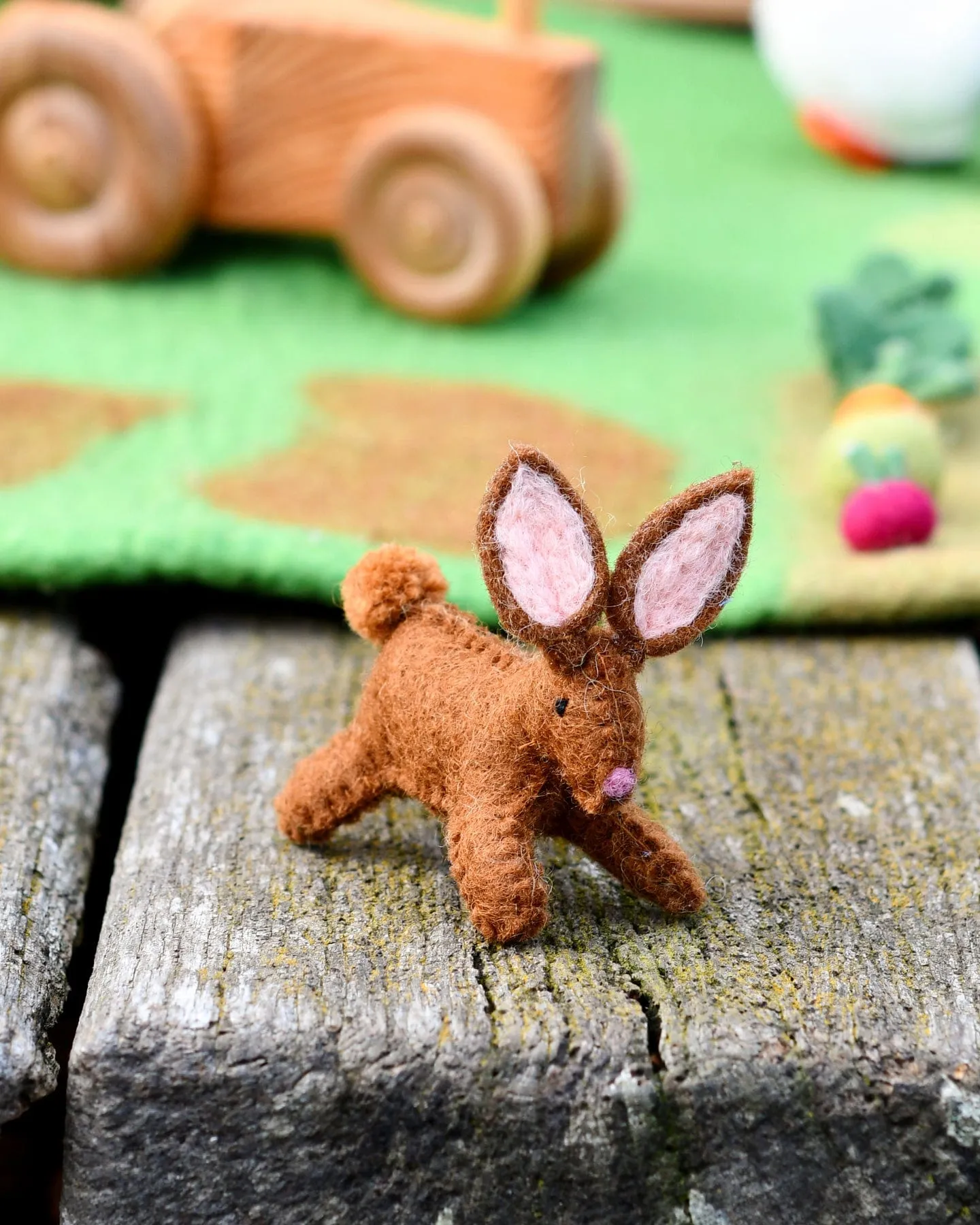 Felt Rabbit Farm Animal Toy