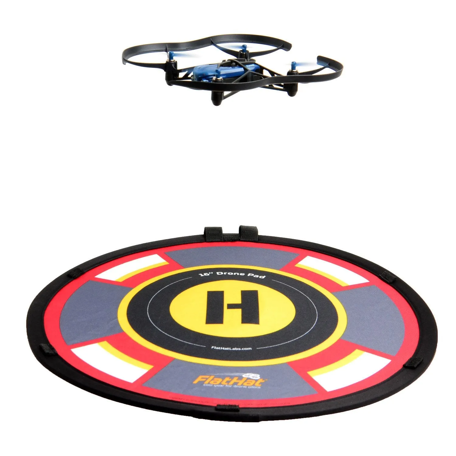 FlatHat 16" (40cm) Collapsible Drone Pad - Red Gold