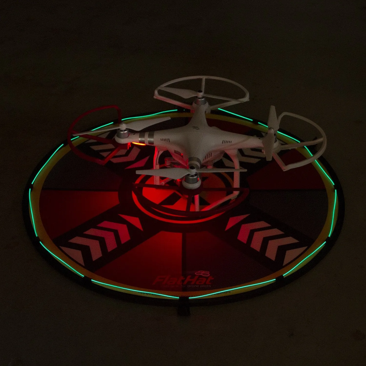 FlatHat Lighting Kit for Collapsible Drone Pads - Gamma Green