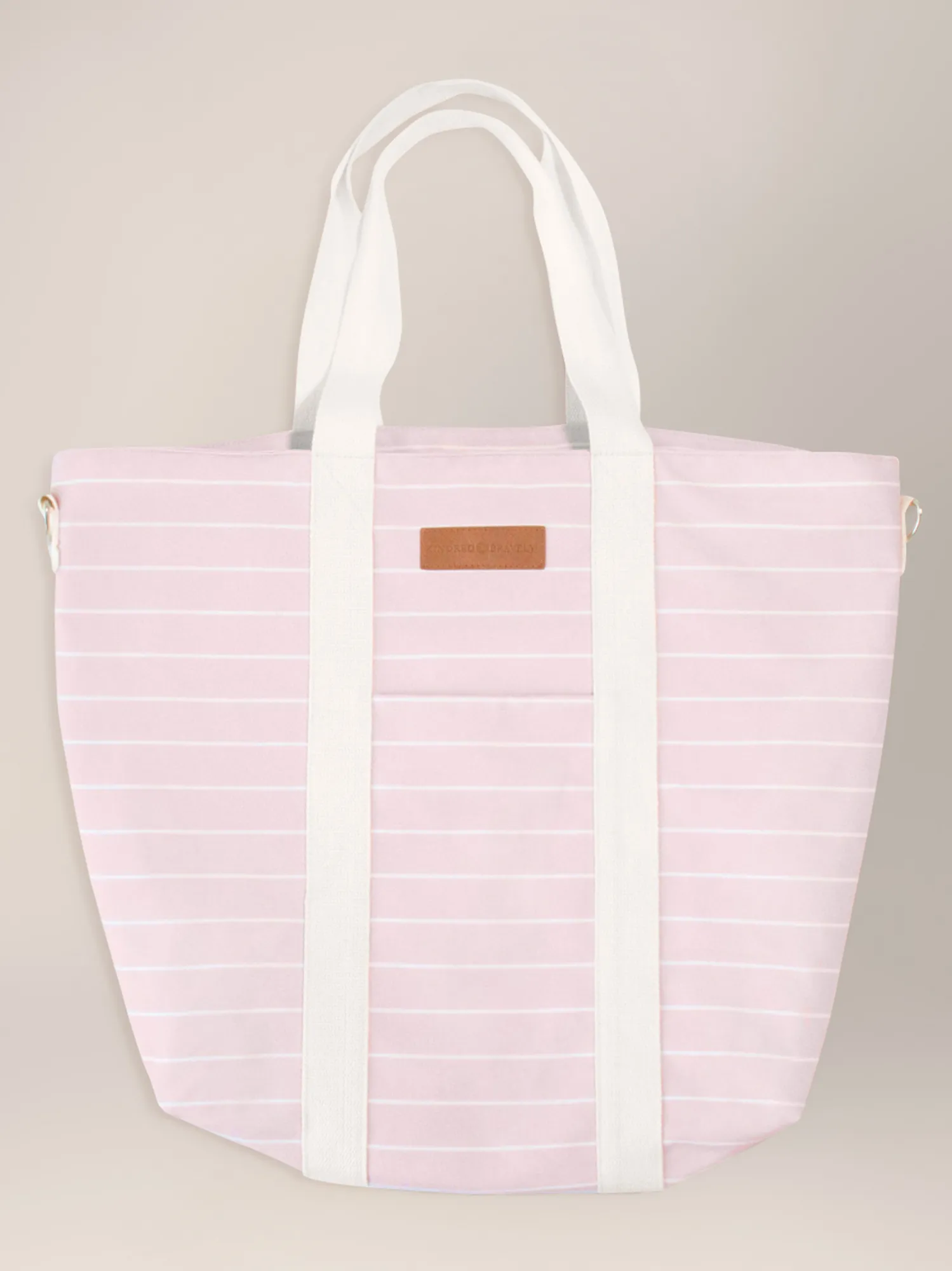 Florence Tote | Pink & White Stripe