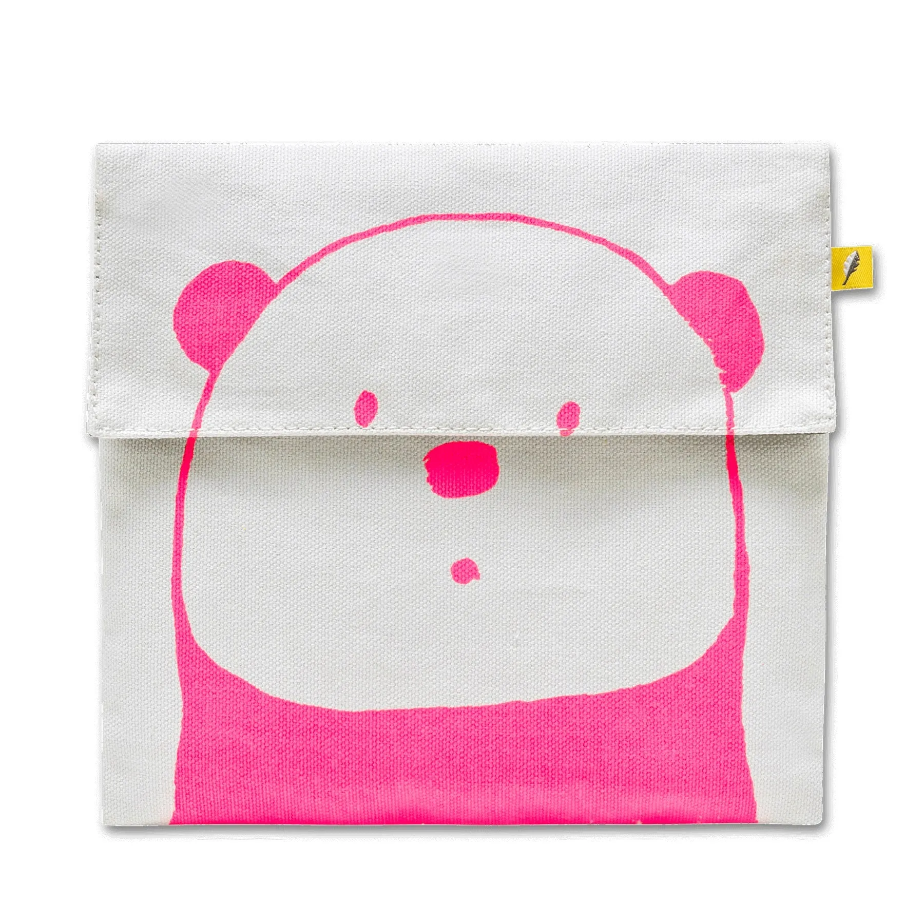 Fluf Flip Snack Bag Panda Pink