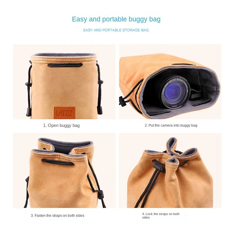 For Canon Sony Photography Portable Liner Bag DSLR Camera Bag Mirrorless Camera Bag Lens Protective Cover Buggy Bag