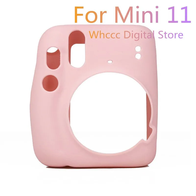 For Instax Mini 11 Camera Case PU Leather Soft Silicone Cover Bag for Fujifilm Polaroid Film Camera Bag with Shoulder Strap