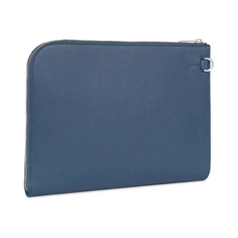 Furla XL Envelope Pouch - Blue Denim