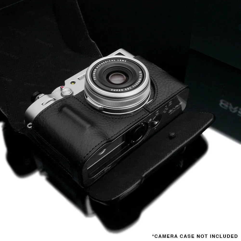 Gariz HG-CCX100VBK Black Leather Camera Cover for Fuji X100V (Cover Only)