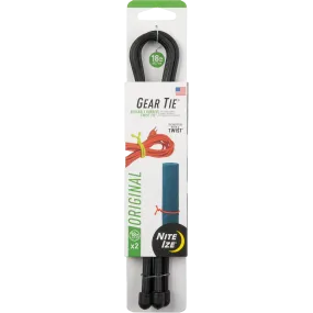 Gear Tie Reusable Rubber Twist Tie 18" -  2 Pack