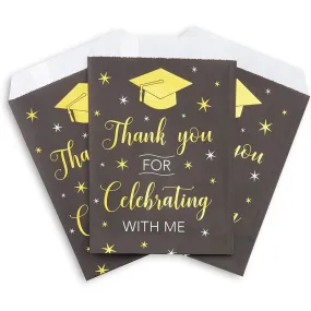 Graduation Party Favor Gift Bags Bulk for 2021 Graduates (5 x 7.5 In, 100 Pack)