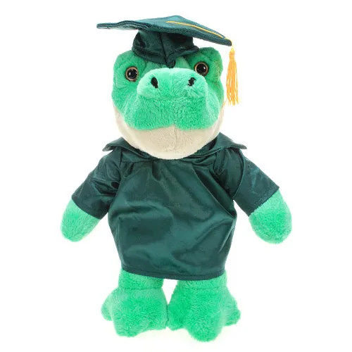 Graduation Stuffed Animal Plush Alligator 12"