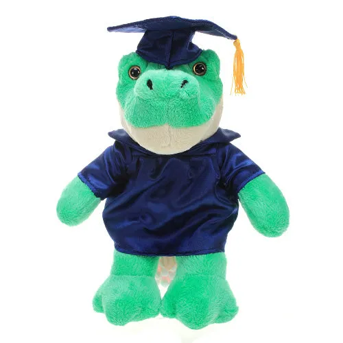 Graduation Stuffed Animal Plush Alligator 12"