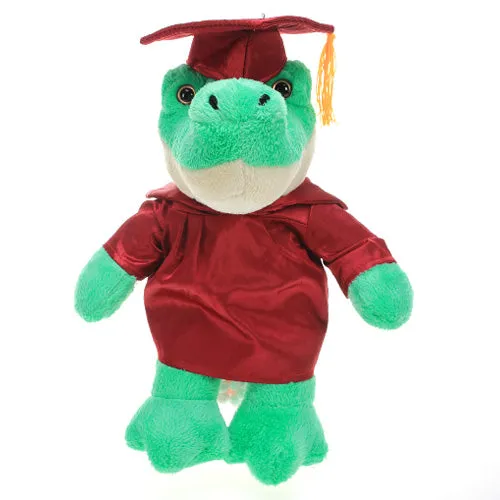 Graduation Stuffed Animal Plush Alligator 12"