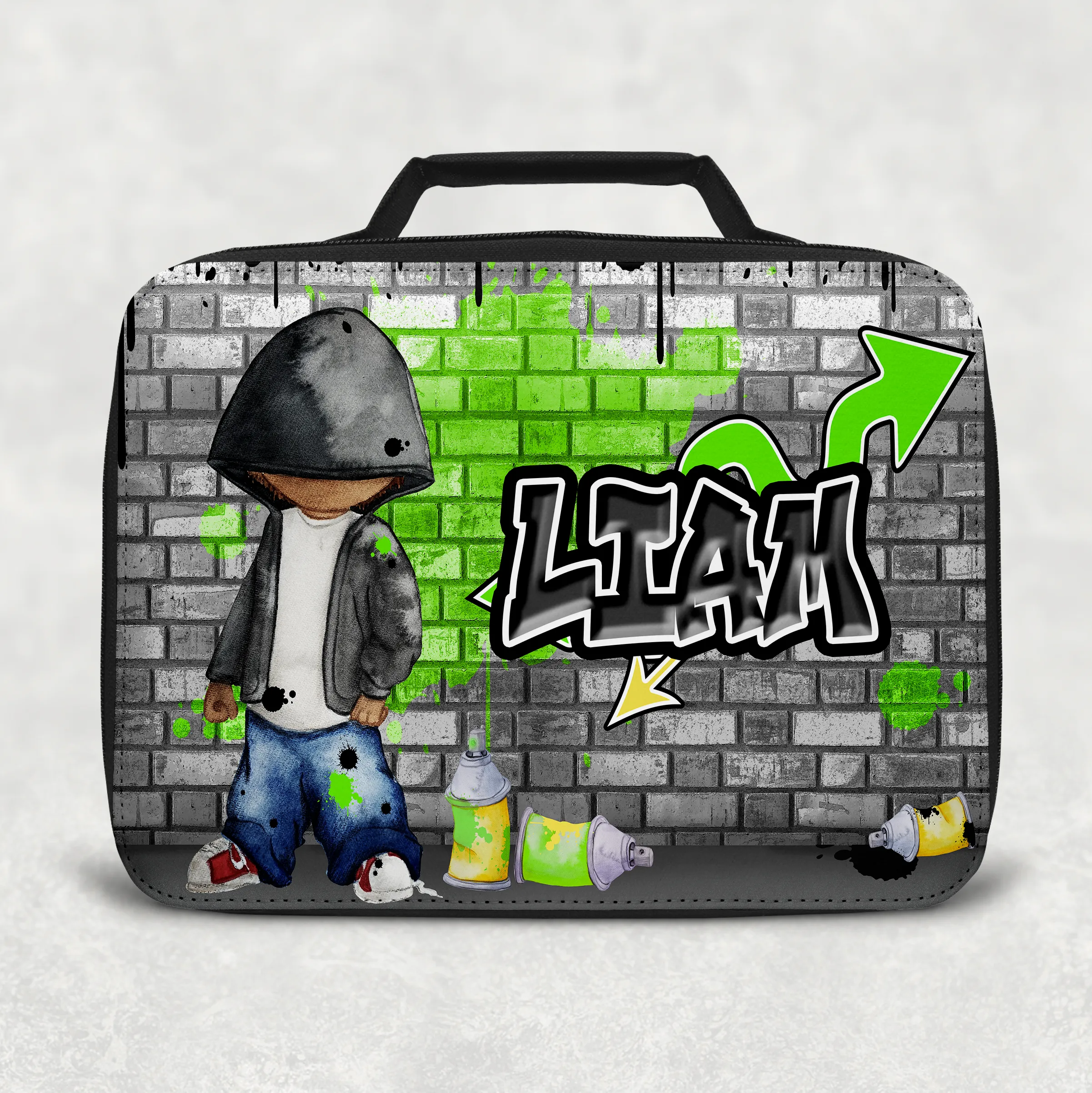 Graffiti Artist Personalised Insulated Lunch Bag