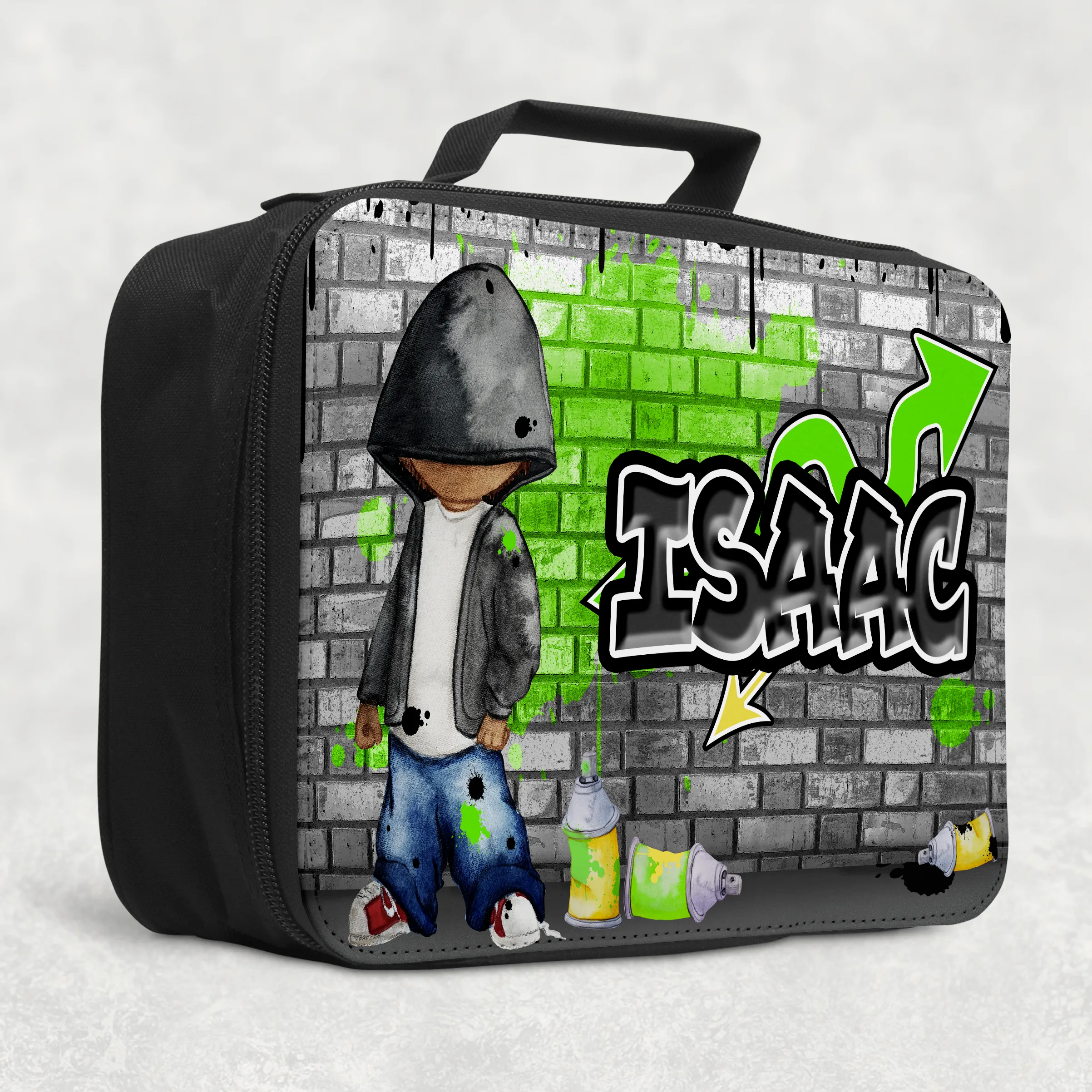 Graffiti Artist Personalised Insulated Lunch Bag