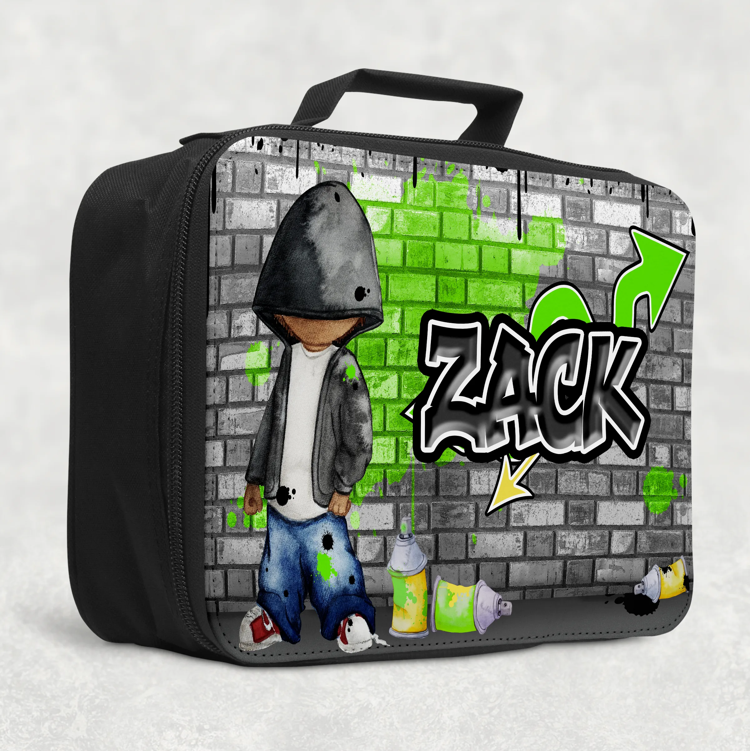 Graffiti Artist Personalised Insulated Lunch Bag